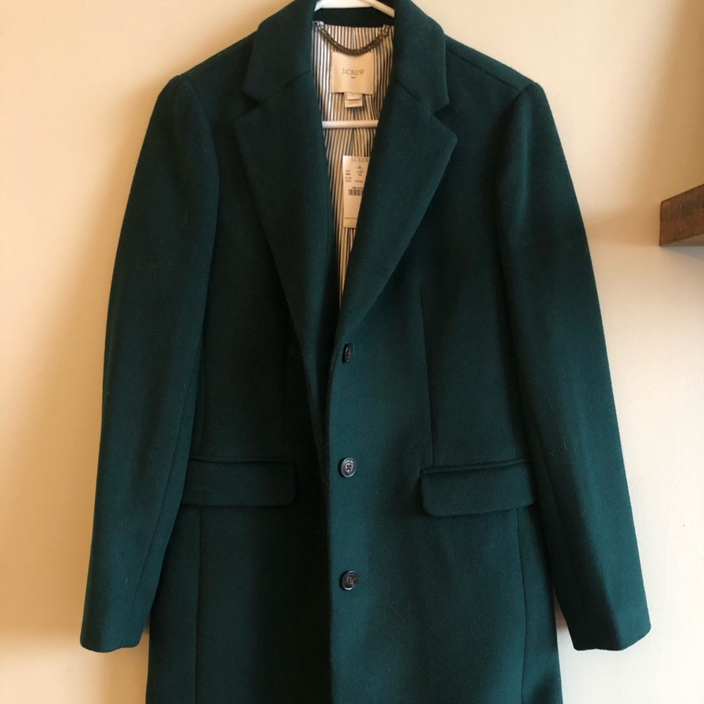 J.Crew Emerald Green Peacoat